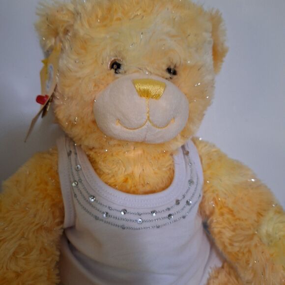 Build-A-Bear Workshop Gem of a Friend Topaz Teddy With Tag and Card - Picture 3 of 14